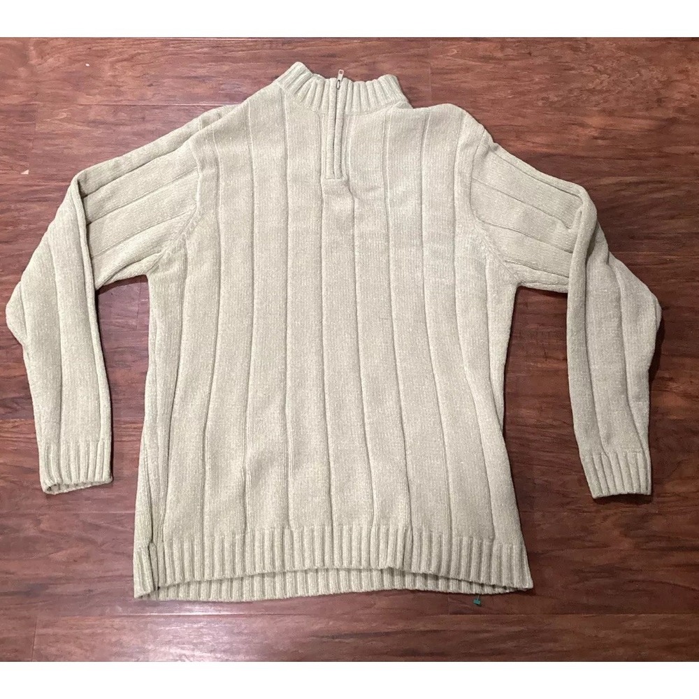 Vintage Protege Mens Sweater Large Nice Sweater Beige